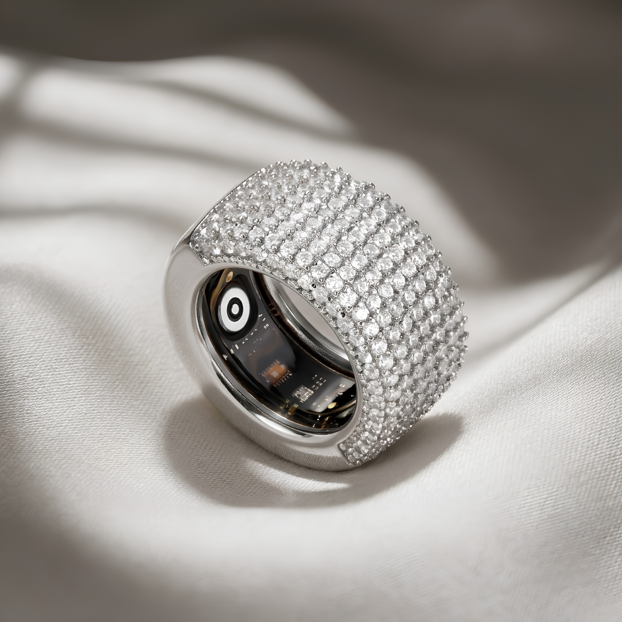 Pavé Smart Ring Jacket for Oura Ring 5 Gen 4