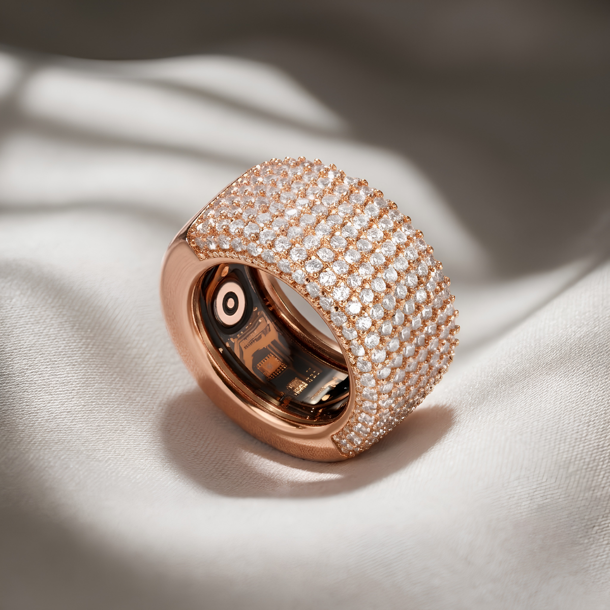 Pavé Smart Ring Jacket for Oura Ring 5 Gen 4