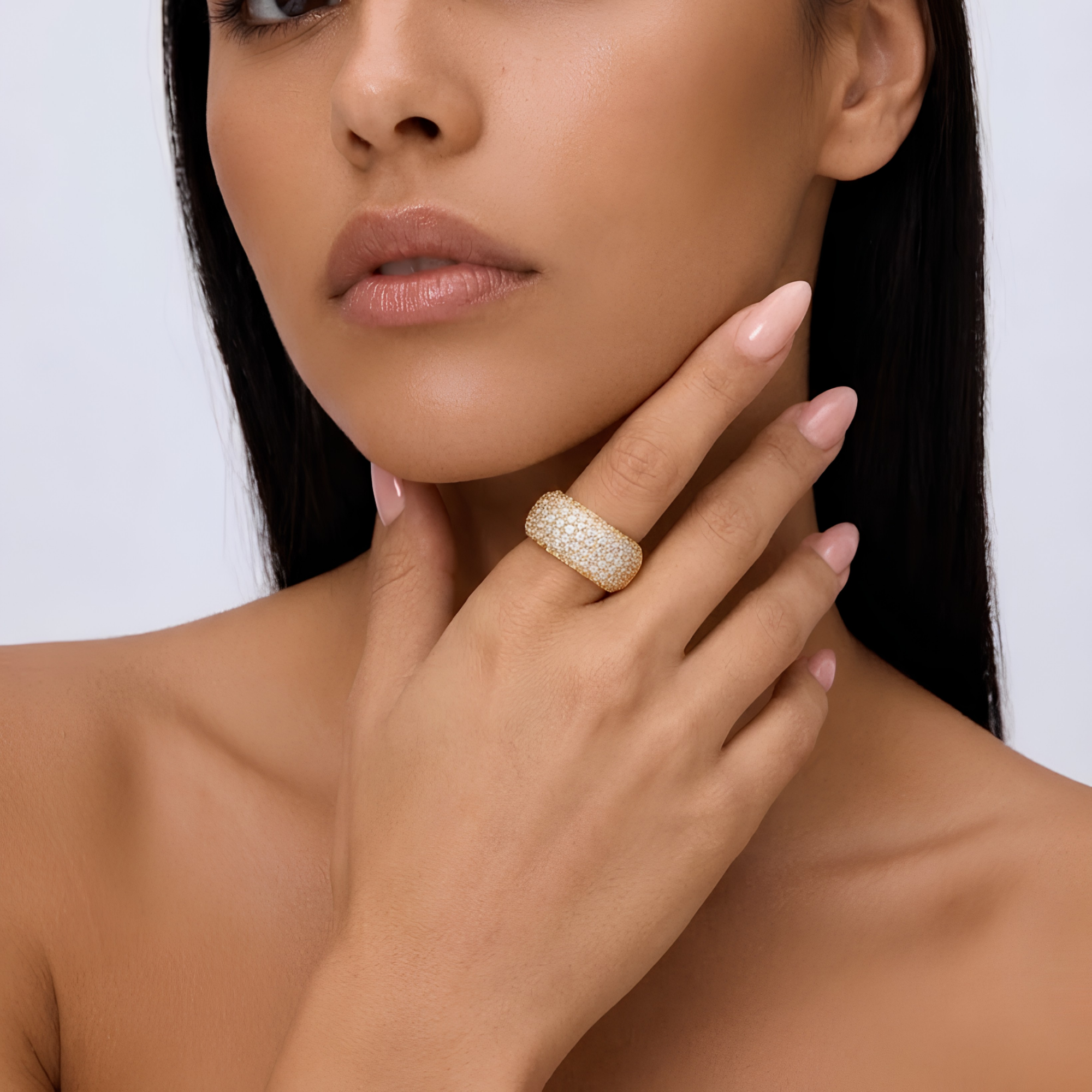 Pavé Smart Ring Jacket for Oura Ring 5 Gen 4