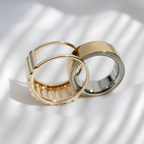 Fluted Oura Ring 5 Jacket Sterling Silver Cover