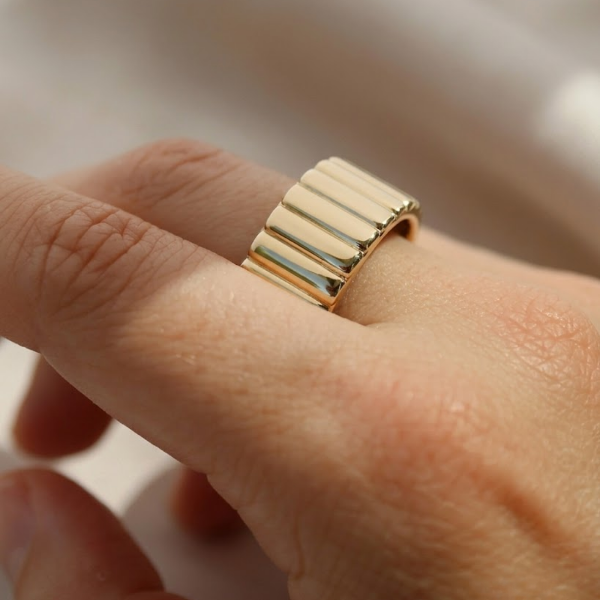 Fluted Oura Ring 5 Jacket Sterling Silver Cover