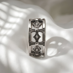 Gothic Cross Oura Ring 5 Jacket Sterling Silver Smart Ring Cover
