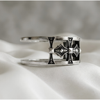 Gothic Cross Oura Ring 5 Jacket Sterling Silver Smart Ring Cover