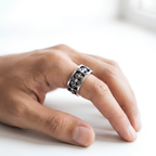 Gothic Cross Oura Ring 5 Jacket Sterling Silver Smart Ring Cover