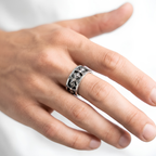 Gothic Cross Oura Ring 5 Jacket Sterling Silver Smart Ring Cover
