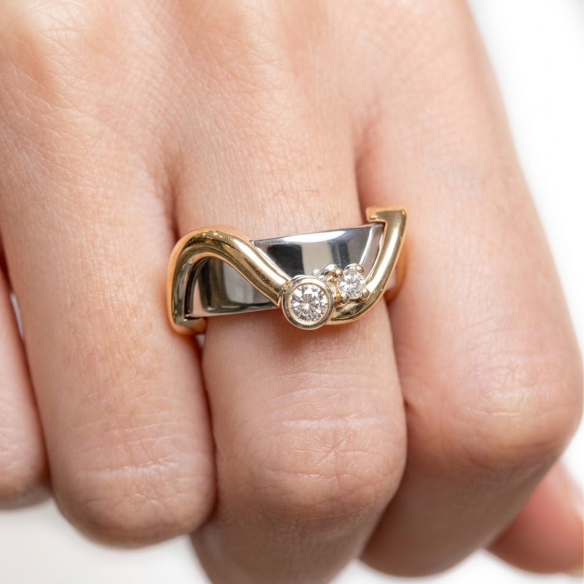 Wave Dots Oura Ring 5 Jacket Sterling Silver Ring Cover