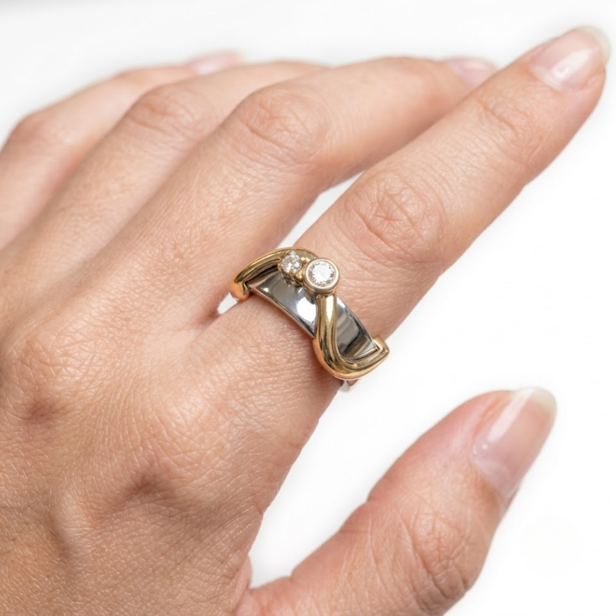 Wave Dots Oura Ring 5 Jacket Sterling Silver Ring Cover