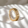 Stepped Dome Oura Ring 5 Jacket Sterling Silver Ring Cover