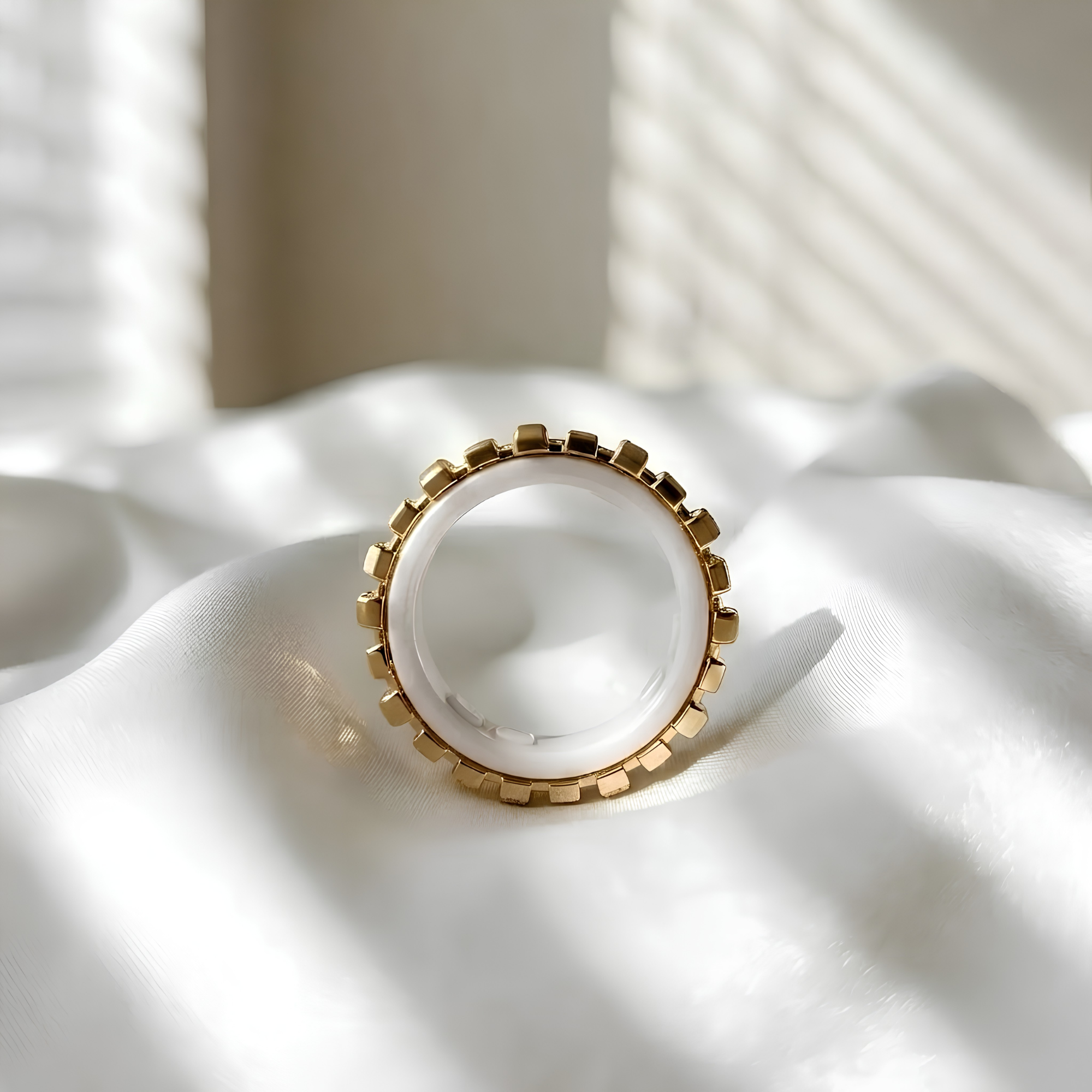 Stepped Dome Oura Ring 5 Jacket Sterling Silver Ring Cover