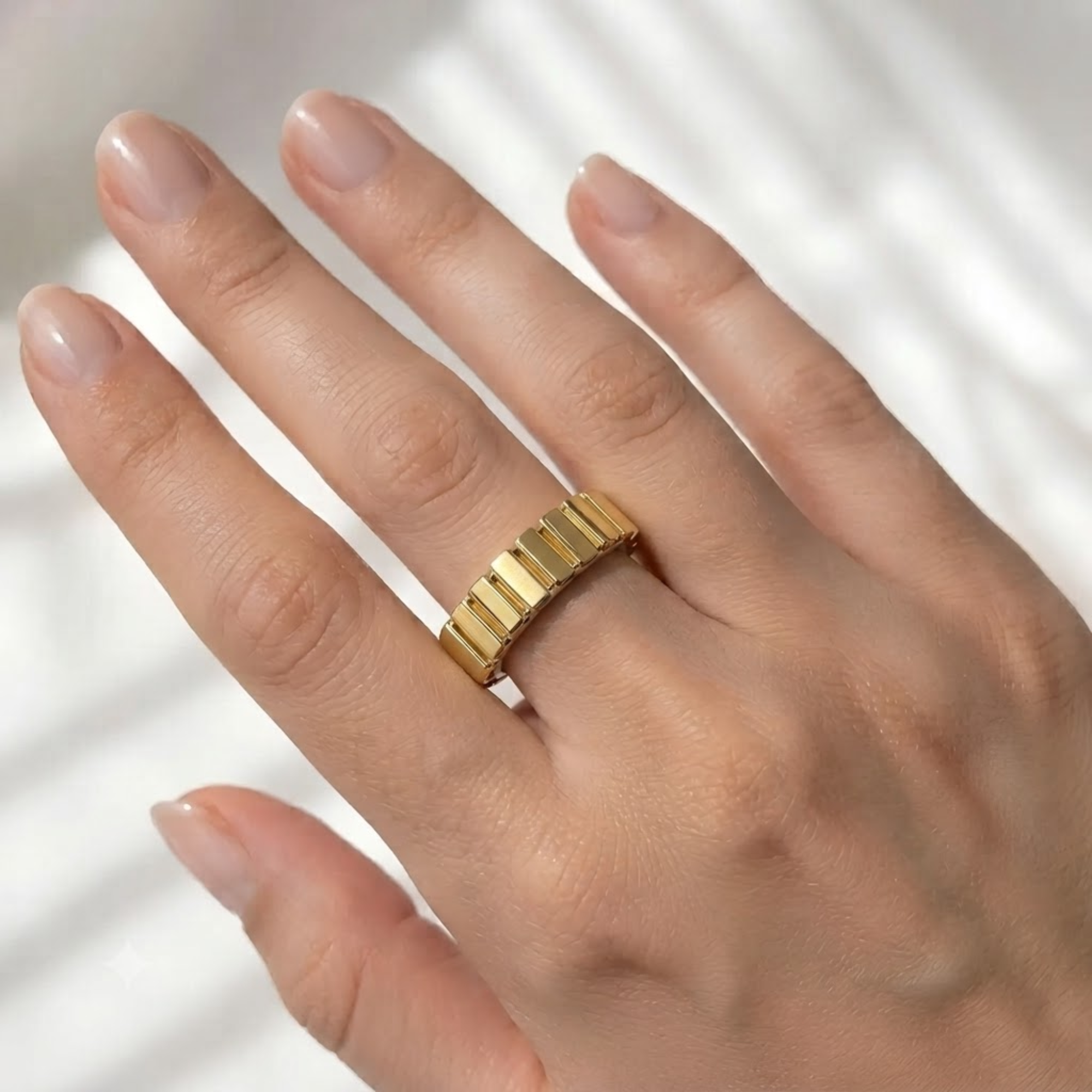 Stepped Dome Oura Ring 5 Jacket Sterling Silver Ring Cover