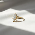 Marquise Cut Lab Grown Diamond Solitaire Ring, 1 CT to 4 CT Marquise Diamond Engagement Ring, Wedding Ring, Anniversary Gift, Gift For Women