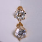 Round Lab Grown Diamond 6 Prong Stud Earrings