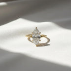 Marquise Cut Lab Grown Diamond Solitaire Ring, 1 CT to 4 CT Marquise Diamond Engagement Ring, Wedding Ring, Anniversary Gift, Gift For Women