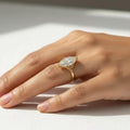 Vintage Marquise Filigree Ring | 1-2 Carat Lab Grown Diamond Ring | 14K Gold Minimalist Bridal Ring