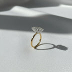 Pear Cut 3 Carat IGI Certified Lab Grown Diamond F Color VS2 Clarity Solitaire Engagement Ring Handmade of Solid Gold