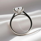 IGI Certified 2 Carat Lab Diamond Ring | Vintage Tulip Solitaire Ring | 14K Gold Flower Setting Engagement Ring