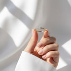 Oval Lab Grown Diamond 5 Stone Engagement Ring, Dainty Promise Ring for Her, Unique Minimalist Wedding Ring, Handmade Ring by Mirae Jewelry