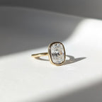 4 CT Excellent Cushion Cut Diamond Ring / Bezel Setting Solitaire Lab Grown Diamond Ring / 14K Yellow Gold Wedding Bezel Engagement Ring