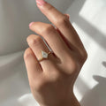 1 CT Kite Cut Lab Grown Diamond Ring | Bezel Set Solitaire | Modern Minimalist Engagement Ring in 14K Gold | Geometric Architectural Jewelry
