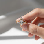Marquise Lab Diamond Engagement Ring Set 1CT IGI Certified, Vintage Art Deco Bridal Ring Set, 14K Rose Gold Wedding Band Set