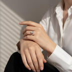 Split Shank Pear Diamond Ring | IGI Certified Lab Grown Diamond | Teardrop Solitaire Engagement Ring By Mirae Jewelry