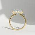 East West Marquise Diamond Ring | 2 Carat Lab Grown Solitaire | 14K Gold V Prong Engagement Ring By Mirae Jewelry