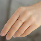 Modern Spiral Crossover Sterling Silver Ring | 10K Solid Gold Twisted Band in Yellow, White & Rose