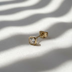 Cushion Single 0.25 Carat Lab Grown Diamond Square Shape Stud