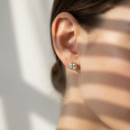 Cushion Single 0.25 Carat Lab Grown Diamond Square Shape Stud