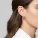 Lab Grown Diamond Shaker Earrings 1.26 Ct White Round Diamonds
