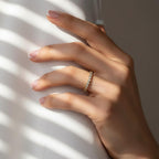 2.8 mm Lab Grown Diamond Bezel Eternity Ring, Solid Gold Eternity Ring, Lab Grown Wedding Band, Bridal Jewelry, Full Eternity Ring