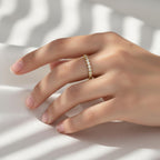 2.8 mm Lab Grown Diamond Bezel Eternity Ring, Solid Gold Eternity Ring, Lab Grown Wedding Band, Bridal Jewelry, Full Eternity Ring