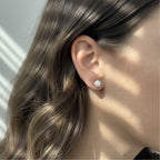 2 Carat Round Certified Lab Grown Diamond Stud Earrings