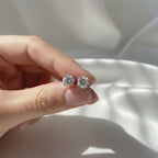 2 Carat Round Certified Lab Grown Diamond Stud Earrings