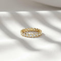 2.8 mm Lab Grown Diamond Bezel Eternity Ring, Solid Gold Eternity Ring, Lab Grown Wedding Band, Bridal Jewelry, Full Eternity Ring