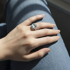 1.68 Ct Aquamarine Gemstone Diamond Halo Ring 14K White Gold E F VS1 Luxury Statement Ring