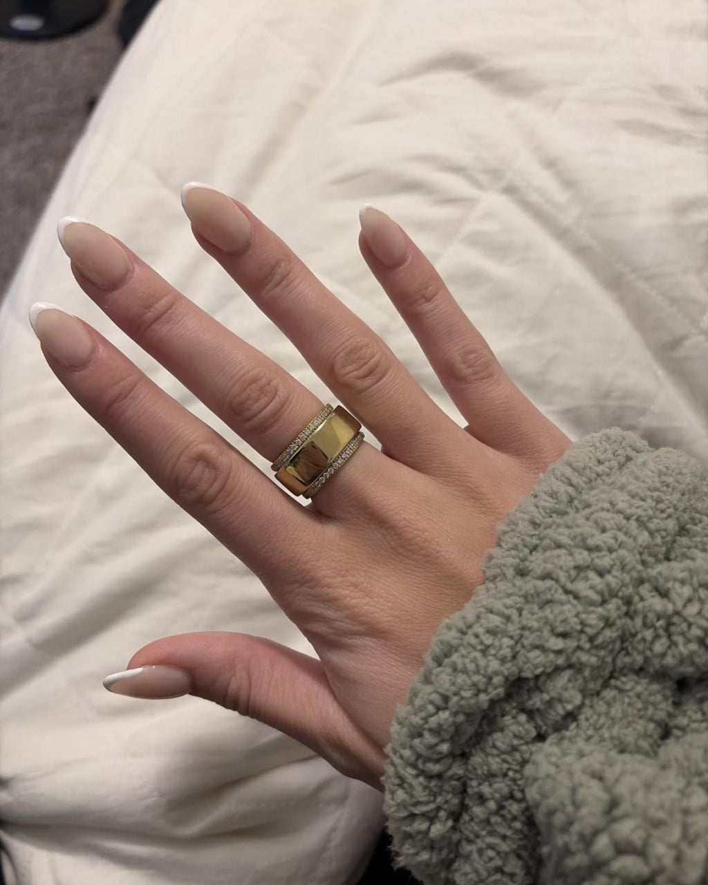 Oura Ring Accessory Dainty Eternity Band Pave Setting Delicate Ring CZ Wedding Luxurious Oura Ring Stackable Jewelry