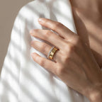 Oura Ring Stack Eternity Band CZ Pave Ring Sterling Silver Band