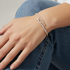 6.00 CT Lab Grown Diamond Bypass Cuff Bracelet – 14K Solid Gold Statement Bangle, E-F VS1 Luxury Fine Jewelry