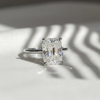 3.06 Ct Old Mine Cut Lab Grown Diamond Ring IGI Certified E VS2 10K 14K Gold Vintage Engagement Ring