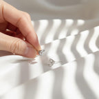 2 Carat Round Certified Lab Grown Diamond Stud Earrings
