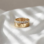 Oura Ring 3 MM Eternity CZ Pave Setting Stacking Band