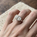 3.56 Ct Oval Lab Grown Diamond Ring IGI Certified E VVS2 14K Gold Solitaire Engagement Ring