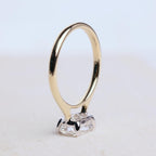 2 CT Elongated Cushion East West Lab Grown Diamond Ring