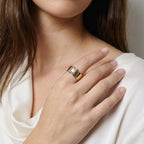 Marquise CZ Sterling Silver Smart Ring Cover for Oura Ring