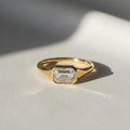 2 Carat Emerald Cut Lab Grown IGI Certified Diamond Signet Ring