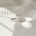 Moissanite Oura Ring Cover Pear Sterling Silver Smart Ring Enhancer