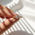 Vintage Style 0.25 Ct Lab Diamond 5 Stone Ring