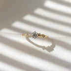 Vintage Style 0.25 Ct Lab Diamond 5 Stone Ring