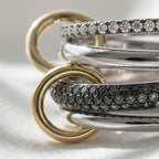 Designer Multi Band Ring Sterling Silver CZ Stack Ring